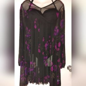 Liv by Habitat sheer tunic top SZ.XL NWT